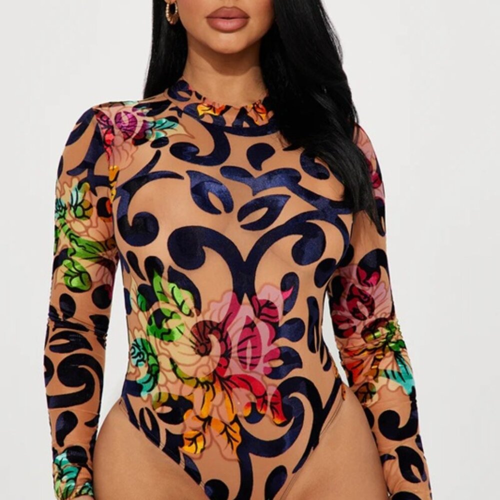 Georgia Floral Bodysuit - Large